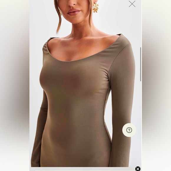 NWT Meshki Millicent Coco Maxi Dress - Picture 3 of 13